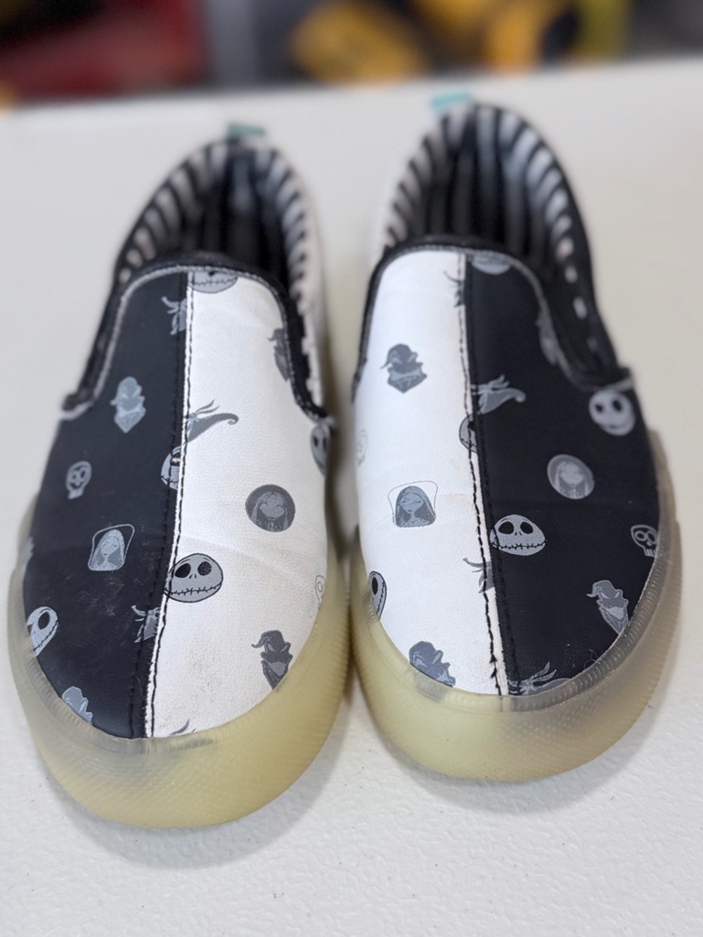 Ground Up Disney Nightmare Before Christmas Glow In The Dark Slip-On Shoes 12Y